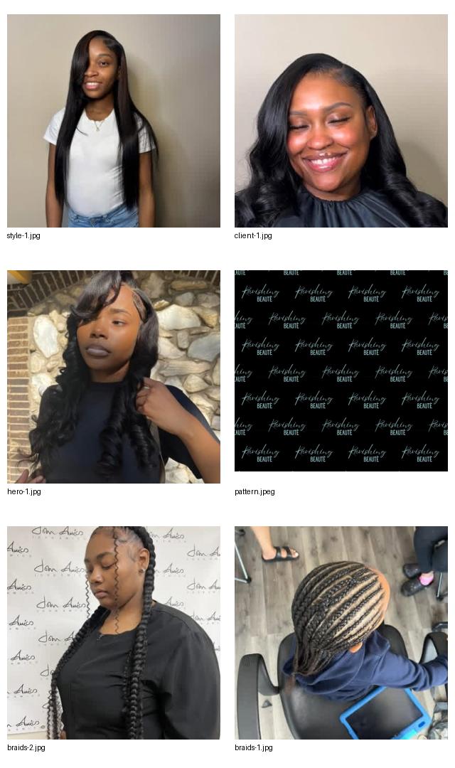 Montage of featured Ravishing Beautè work